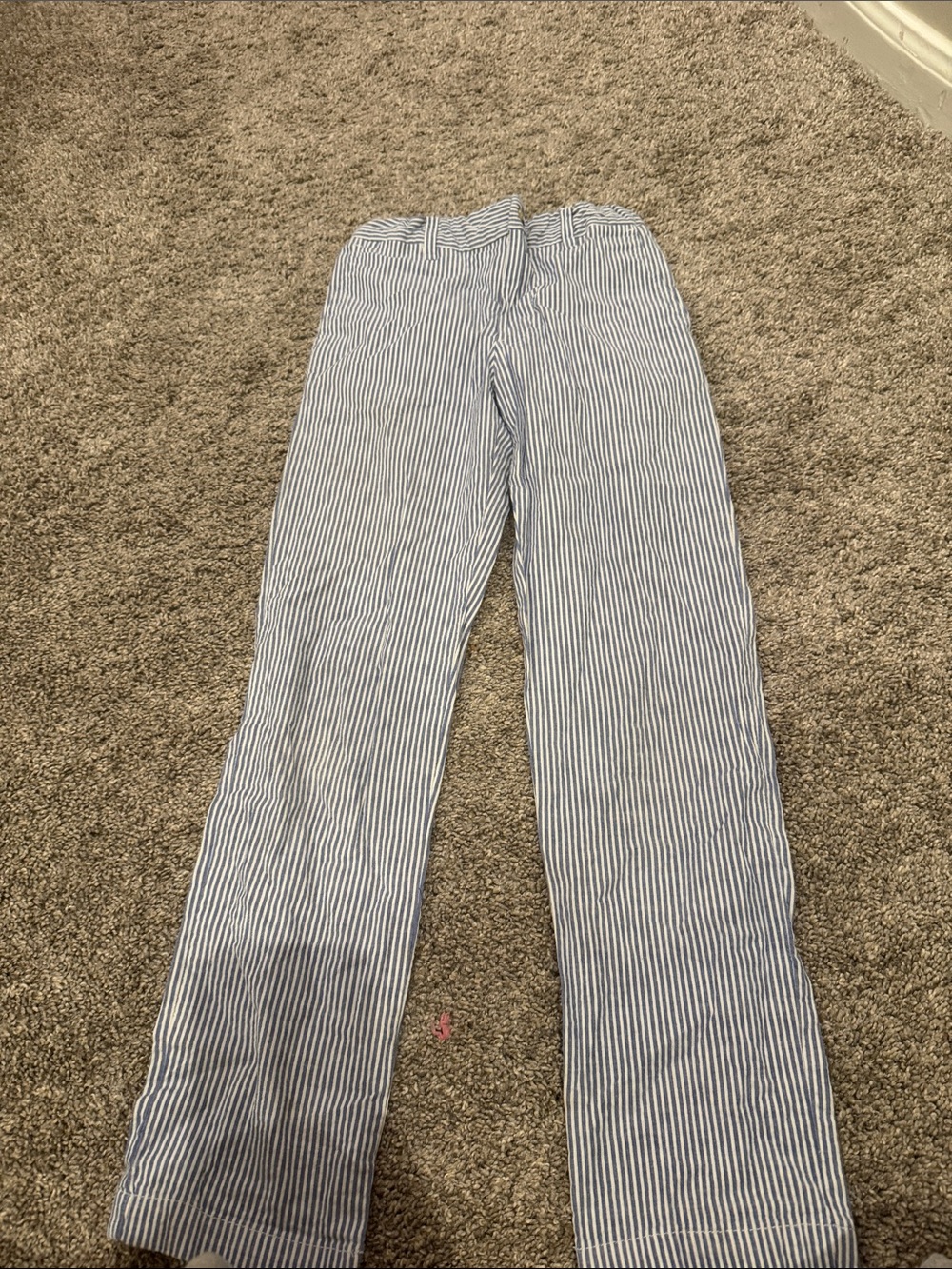 Boy's Ralph Lauren Lightweight Blue & White Stripe Pants